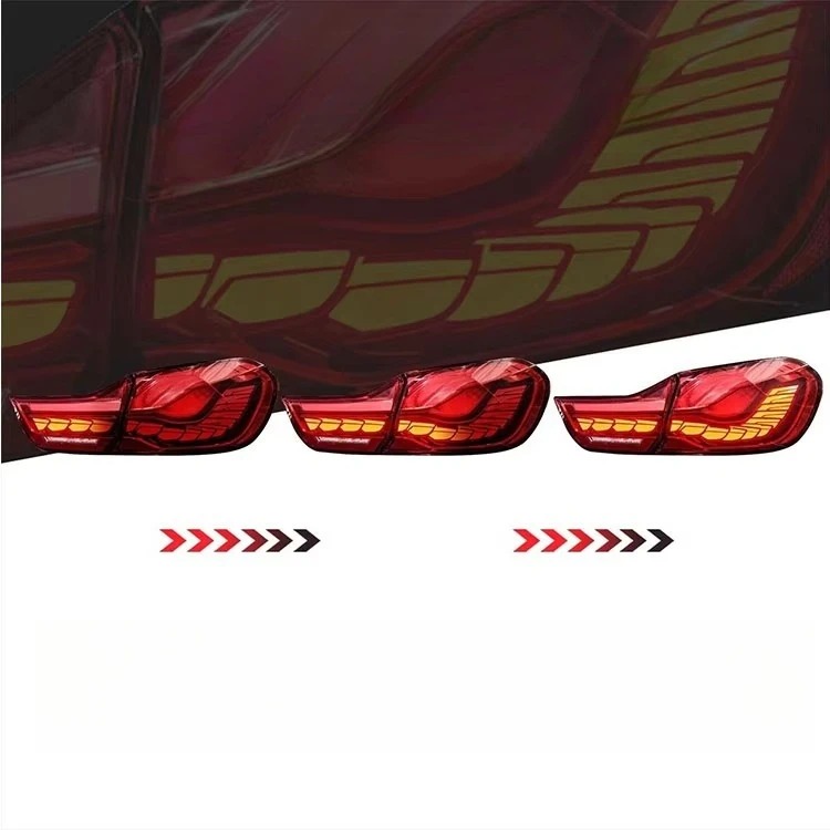 Factory M4 GTS 2014-2020 Rear Lamp F33 F36 F83 F32 F82 GTS OLED Style Tail Lights for  Red Lens Color New Condition